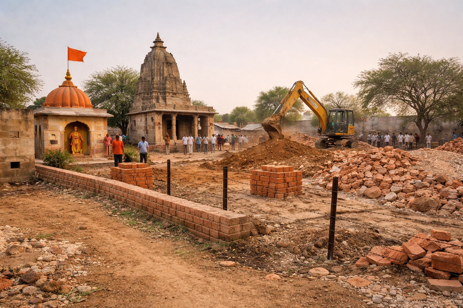 Ancient Hindu temples attacked, temple premises illegally encroached upon in Bharatpur, Rajasthan