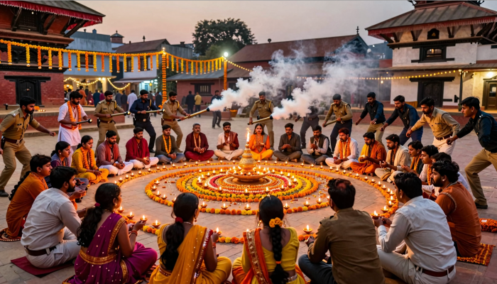 Navratri celebrations attacked in Nepal; Hindu devotees singing bhajans in a temple assaulted by Muslims observing Eid in nearby mosques