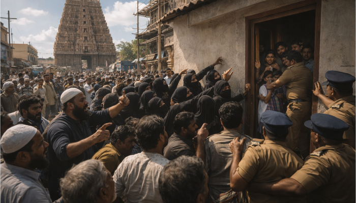 Hindu devotees and temple committee members threatened, renovation of 1000-year-old temple obstructed by the Muslim group in Tamil Nadu