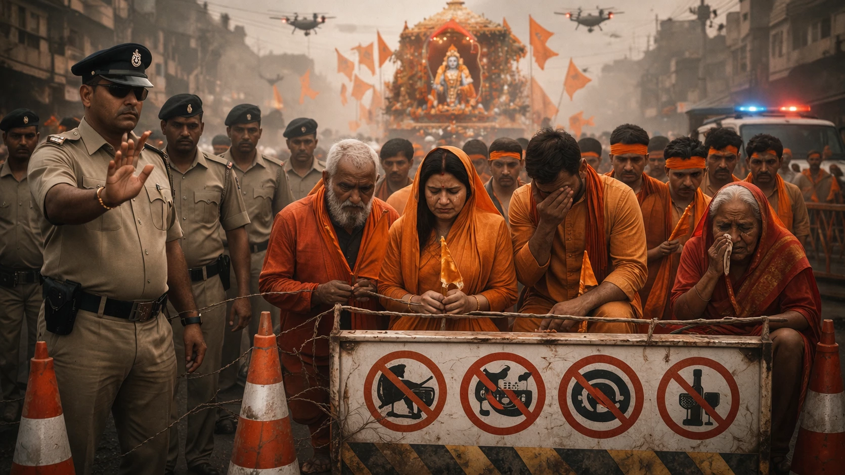 Hindu festival celebrations curbed; blanket ban on DJ, restrictive conditions imposed on Hindu devotees by Police administration in Dhanbad, Jharkhand