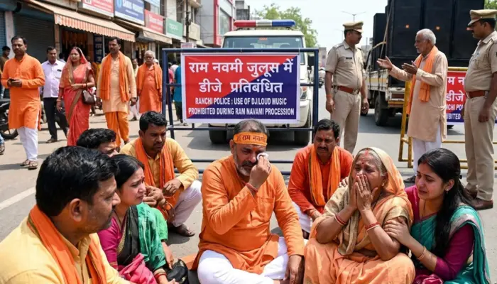 Hindu festival targeted in Ranchi, Jharkhand; police bans use of DJs on Ram Navami under guise of law and order