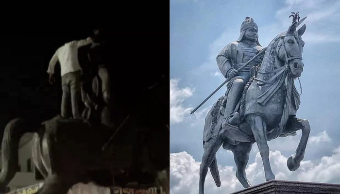 Hindu sentiments outraged as miscreants desecrate revered Hindu king's statue in Mainpuri, Uttar Pradesh