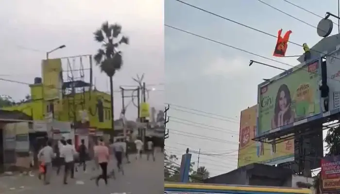 Ram Navami procession disrupted, devotees attacked and saffron flag desecrated by miscreant in Murshidabad, West Bengal