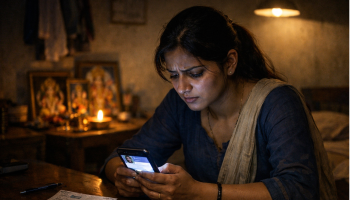 Hindu woman lured into a relationship and assaulted by Muslim youth hiding behind false Hindu identity; pressured to convert after truth revealed