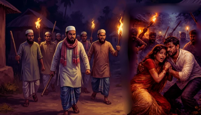 Hindu couple in Bangladesh assaulted and robbed by armed Muslim mob after Hindu man resists wife's abduction attempt