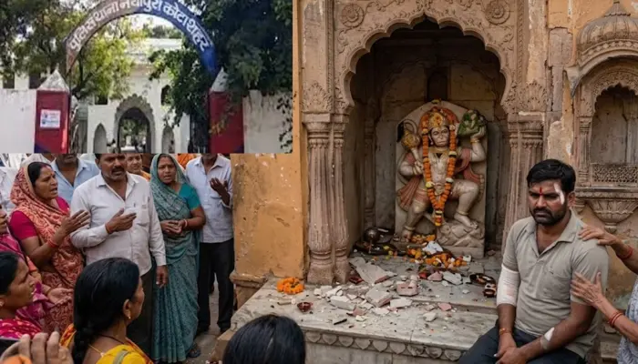 Hindu deity's idol vandalised in Kota ahead of Hanuman Jayanti festival; devotee brutally assaulted for opposing desecration