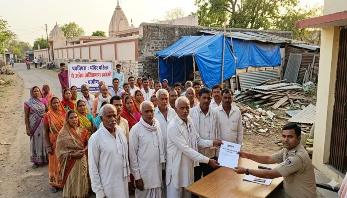 Hindu temple premises targeted for illegal encroachment in Vidisha, Madhya Pradesh