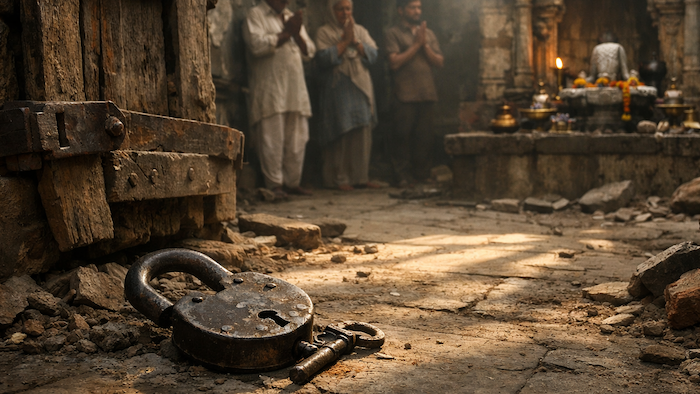 Ancient Hindu temple illegally encroached, Hindu devotees denied access to their place of worship for decades