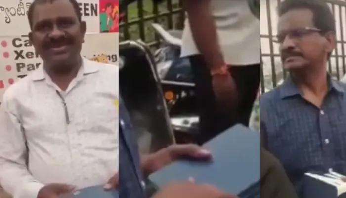 Hindu students targeted for religious brainwashing; Christian missionaries distribute Bibles near exam centre in Vijayawada