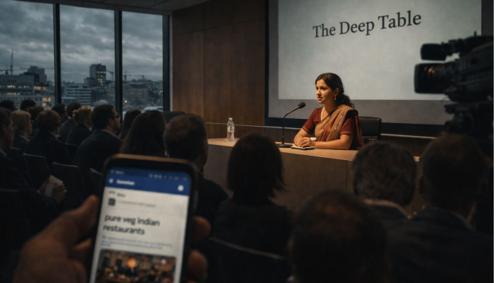 Anti-Hindu Indian academic in Dublin misrepresents Hindu vegetarianism as casteist in public forum