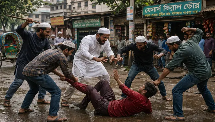 Hindu homes, shops targeted and attacked by Muslim mob over unrelated pretext amidst ongoing persecution of Hindus in Bangladesh