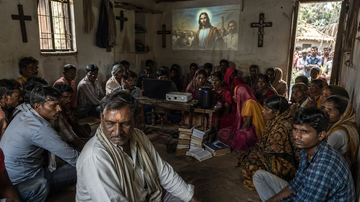 Hindu villagers lured and pressured into Christian conversion through inducement, forced to abandon tilak and rituals