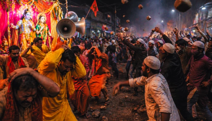 Hindus participating in religious event targeted, stone pelted over volume of loudspeaker by Muslim mob in Jamtara, Jharkhand