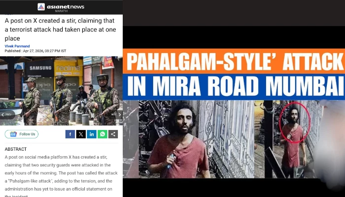 Hindu guards brutal attack at Mira Bhayandar road downplayed and claimed "unverified" by news media outlet