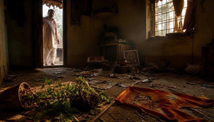 Hindu man's home desecrated and sons withheld after he refused Christian in-laws' demands to convert