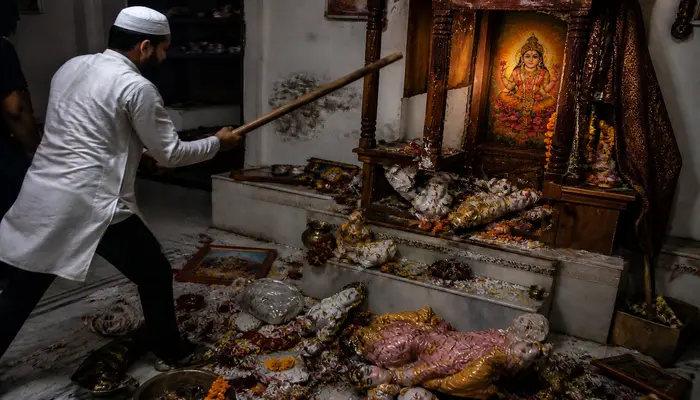 Hindu home attacked, temple vandalised and idols desecrated by Muslims amidst ongoing persecution of Hindus in Bangladesh