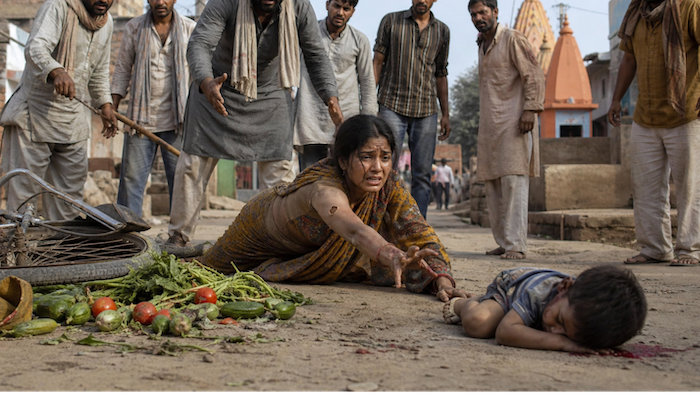 Hindu woman stripped and publicly beaten for resisting conversion pressure to Islam, her minor son also targeted