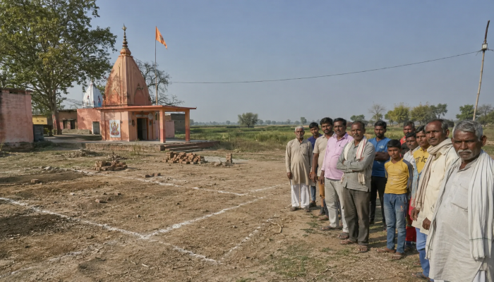 Hindu temple construction blocked, land mafia seizes land, threatens to kill any Hindu villager who proceeds with the construction
