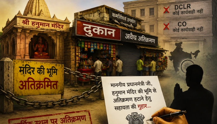 Hindu temple land illegally occupied by encroachers in Muzaffarpur, Bihar