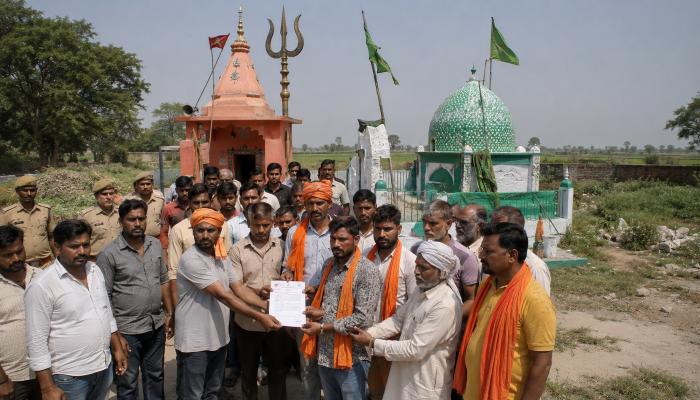 Hindu temple land encroached upon by Islamic shrine in Shahjahanpur, Uttar Pradesh