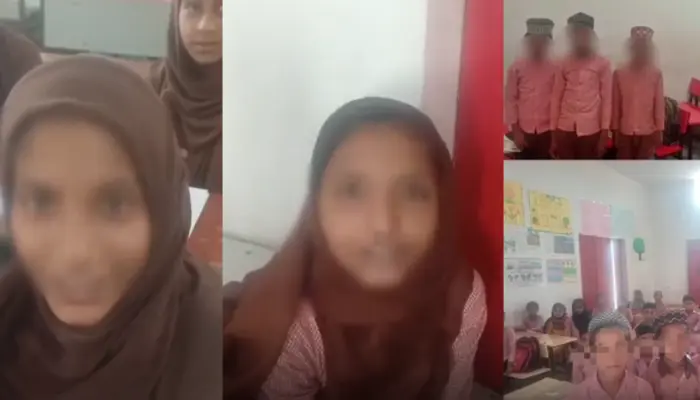 Minor Hindu students pressured to wear hijabs, Muslim-style caps and offer namaz by Muslim teachers in Sambhal, Uttar Pradesh