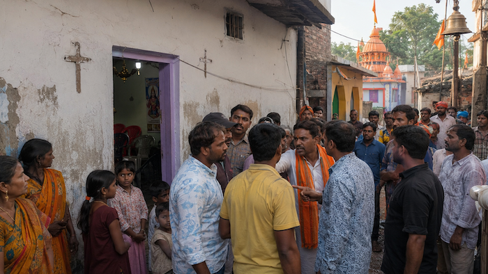 Hindu families targeted through inducement based Christian conversion meetings near temple in Bihar 