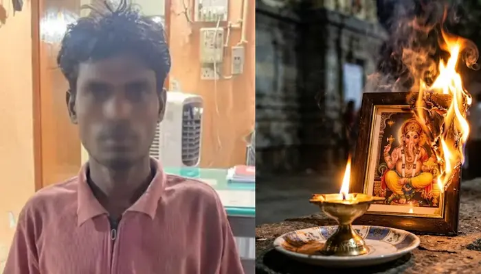 Hindu religious sentiments outraged after youth burnt pictures of Hindu gods and made objectionable remarks against Hindu deities