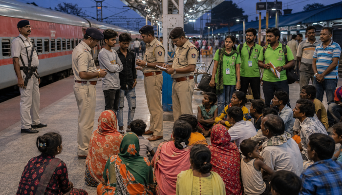 Hindu minors and adults rescued from a conversion trafficking operation in Odisha 