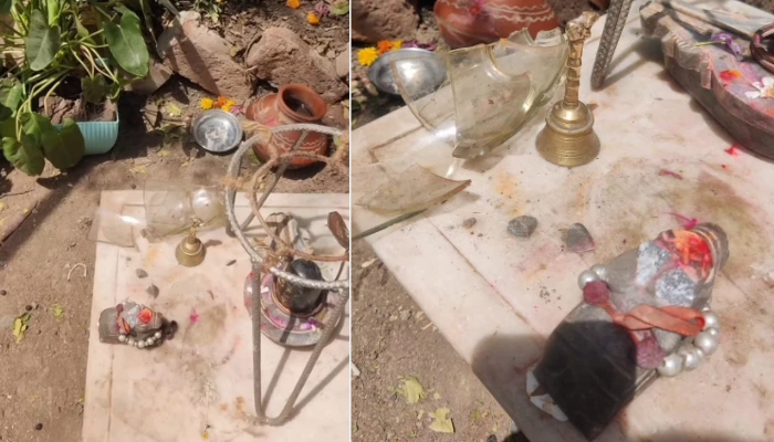 Hindu temple targeted, sacred idols of Hindu deities desecrated by Muslims in Dewas, Madhya Pradesh