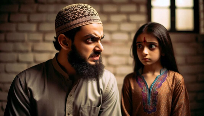 Hindu minor girl abducted, kept chained in captivity, gang raped, forcibly converted and married to an elderly Muslim man in Pakistan