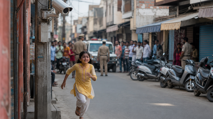 Minor Hindu girl molested on public road by Muslim man, cctv footage sparks public outrage