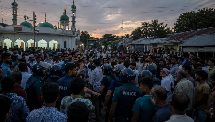 Hindu man arrested, his house vandalised by Muslim mob on mere accusation of blasphemy in Bangladesh