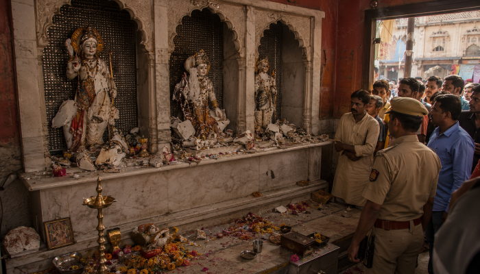 Hindu temple in Uttar Pradesh vandalised as youth enters with hatchet and destroys three deity idols