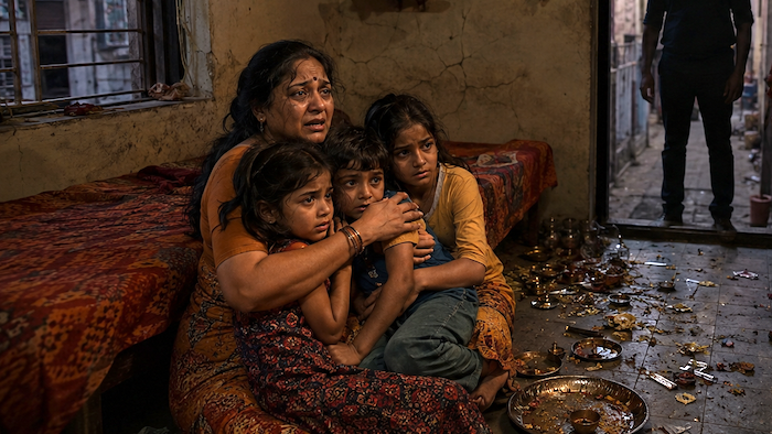 Hindu woman trapped into marriage by Muslim man posing as Hindu, forced to convert, read kalma and peform namaz; beaten and pressured to discard Hindu idols