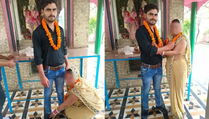 Hindu woman deceived, sexually exploited, and coerced into religious conversion by Muslim man wearing kalava and posing as Hindu