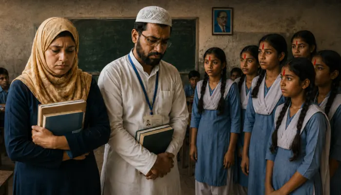Minor Hindu students subjected to sustained religious targeting, forced to recite Islamic prayers, and pressured to convert to Islam by Muslim school teachers