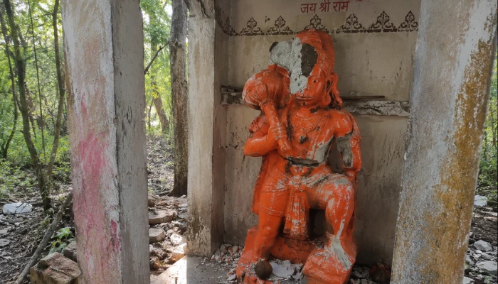 Sacred idol of a Hindu deity desecrated by miscreants in Gariaband, Chhattisgarh