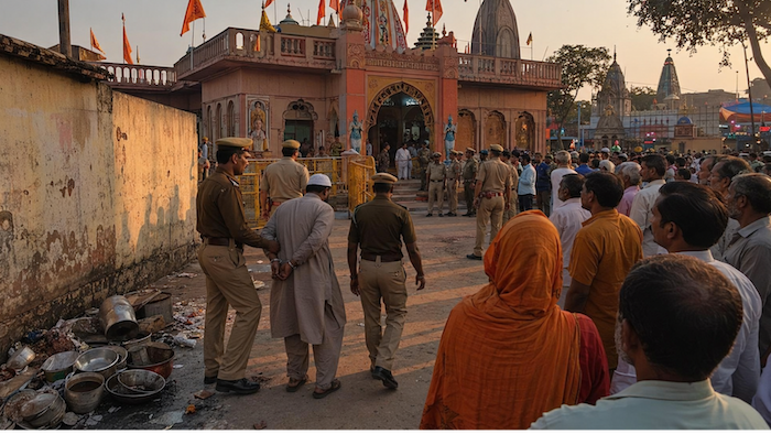 Hindu place of worship violated after Muslim man was caught preparing meat inside sacred premises