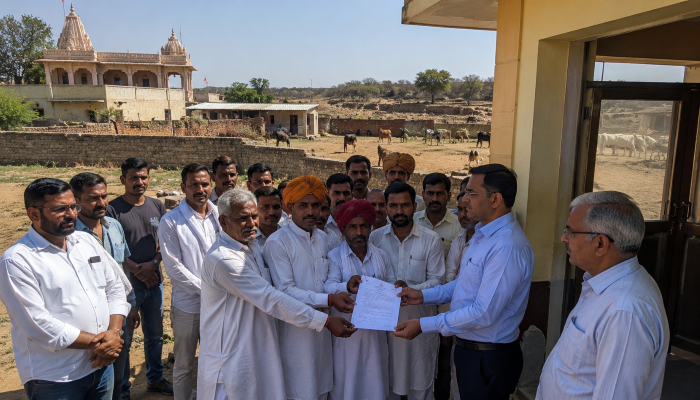 Hindu temple land encroached in Rajasthan as sacred ground targeted in illicit takeover attempt 