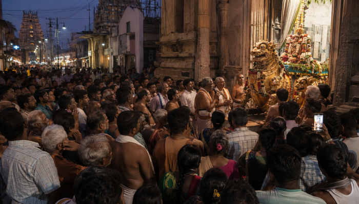 Hindu devotees left shocked as Yali Vahana procession at Kanchipuram temple abruptly cancelled after commencing in Tamil Nadu