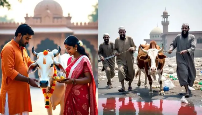 Hindu sentiments outraged: Muslim men slaughter several cows on Bakrid in Mhow, Madhya Pradesh