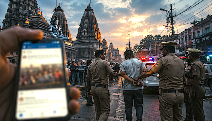 Hindu religious beliefs denigrated through objectionable comments about Lord Shiva on social media by Muslim man