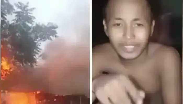 Hindu house attacked and set on fire by miscreants in Thakurgaon amidst rising attacks on Hindu minorities in Bangladesh