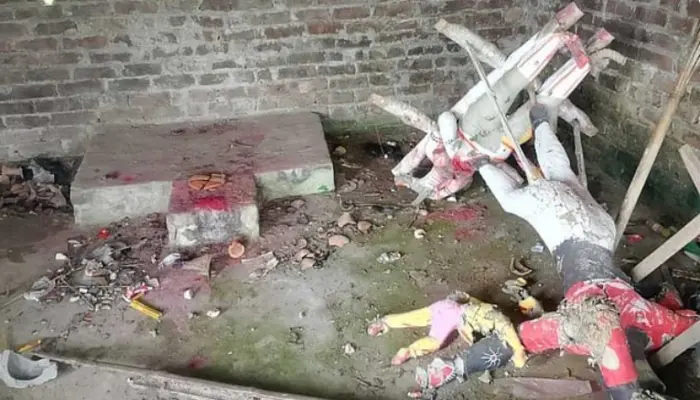 Hindu temples attacked, sacred murtis vandalised in Bogura amidst ongoing persecution of Hindus in Bangladesh