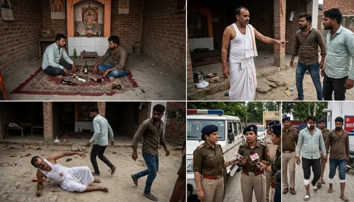Hindu temple in Muzaffarnagar desecrated as miscreants drink alcohol inside its premises, temple priest killed for objecting