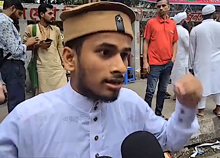 Hindu religious freedom targeted as Jamaat-e-Islami worker protests no temples should be built in Bangladesh amidst ongoing persecution of Hindu minorities 