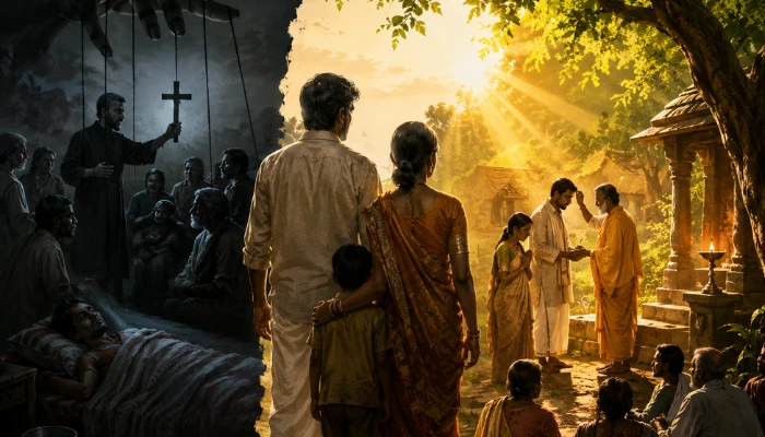 Hindu family lured into conversion induced through promises of miracle healing in Kanker, Chhattisgarh