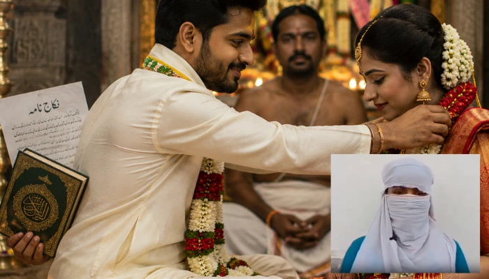 Hindu girl married in temple by Muslim man using Hindu identity, later assaulted and threatened with triple talaq and halala