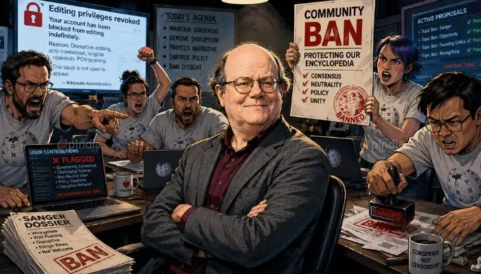 Wikipedia’s Hinduphobia on display; co-founder banned after admitting that anti-Hindu rhetoric is propagated on the platform