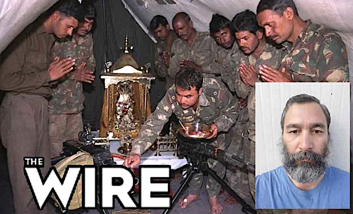 Muslim writer on The Wire, portrays Hindu cultural presence in Indian army as extremism and a majoritarian agenda